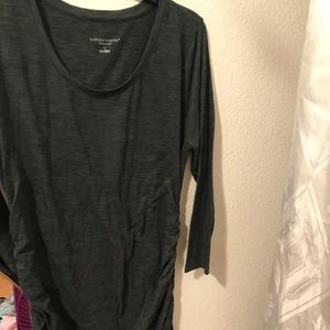 Dark Green and Black Materinity Dress